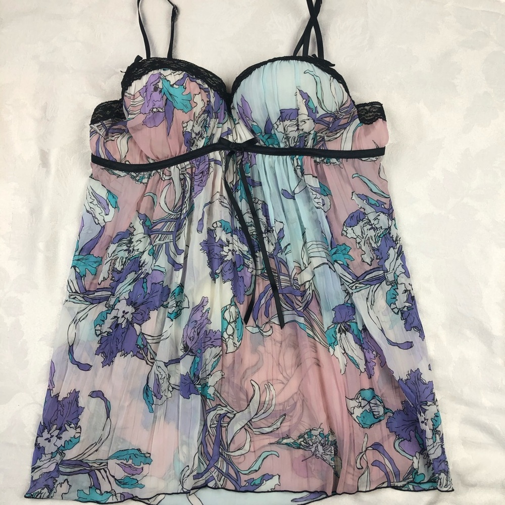 Linea Donatella Satin Chemise Nightgown